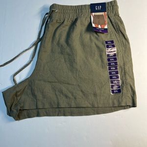 Gap linen shorts, size XXL color Vetiver